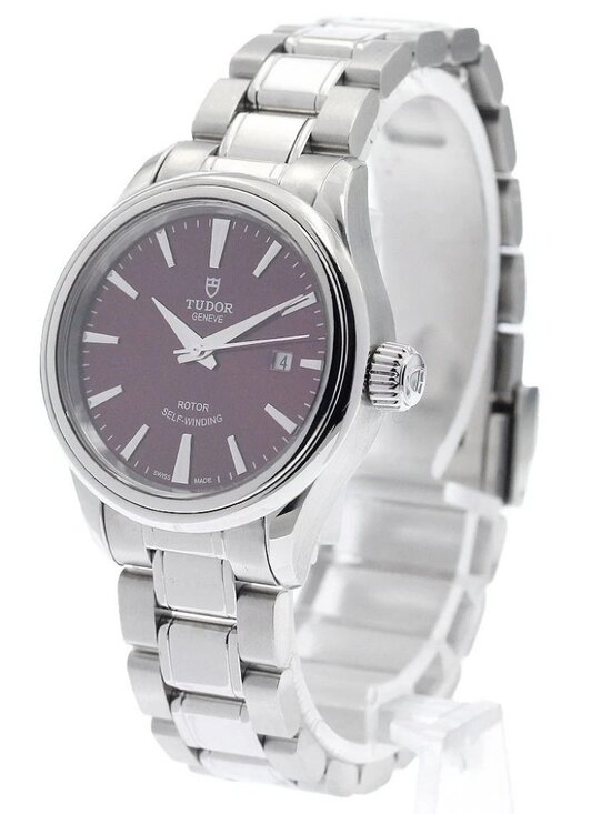 TUDOR Style 12100 Date Bordeaux Dial Automatic Ladies Watch_940362 main image 8